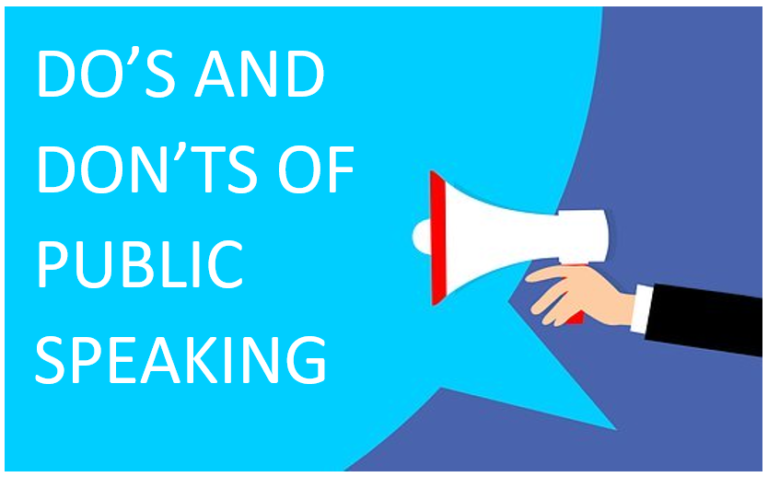 Do's and Dont's of Public Speaking — DUGGU